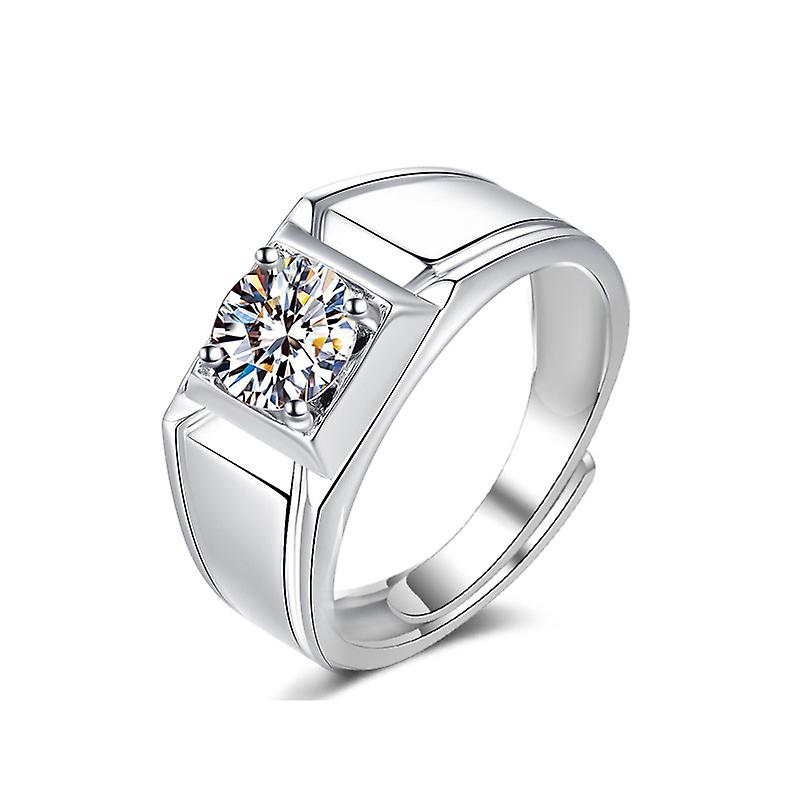 925 Sterling Silver Moissanite Ring