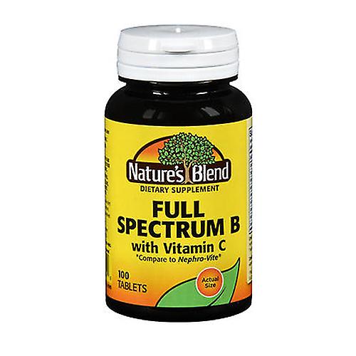 Nature's Blend  Full Spectrum B with Vitamin C, 100 Tabs (Pack of 1)
