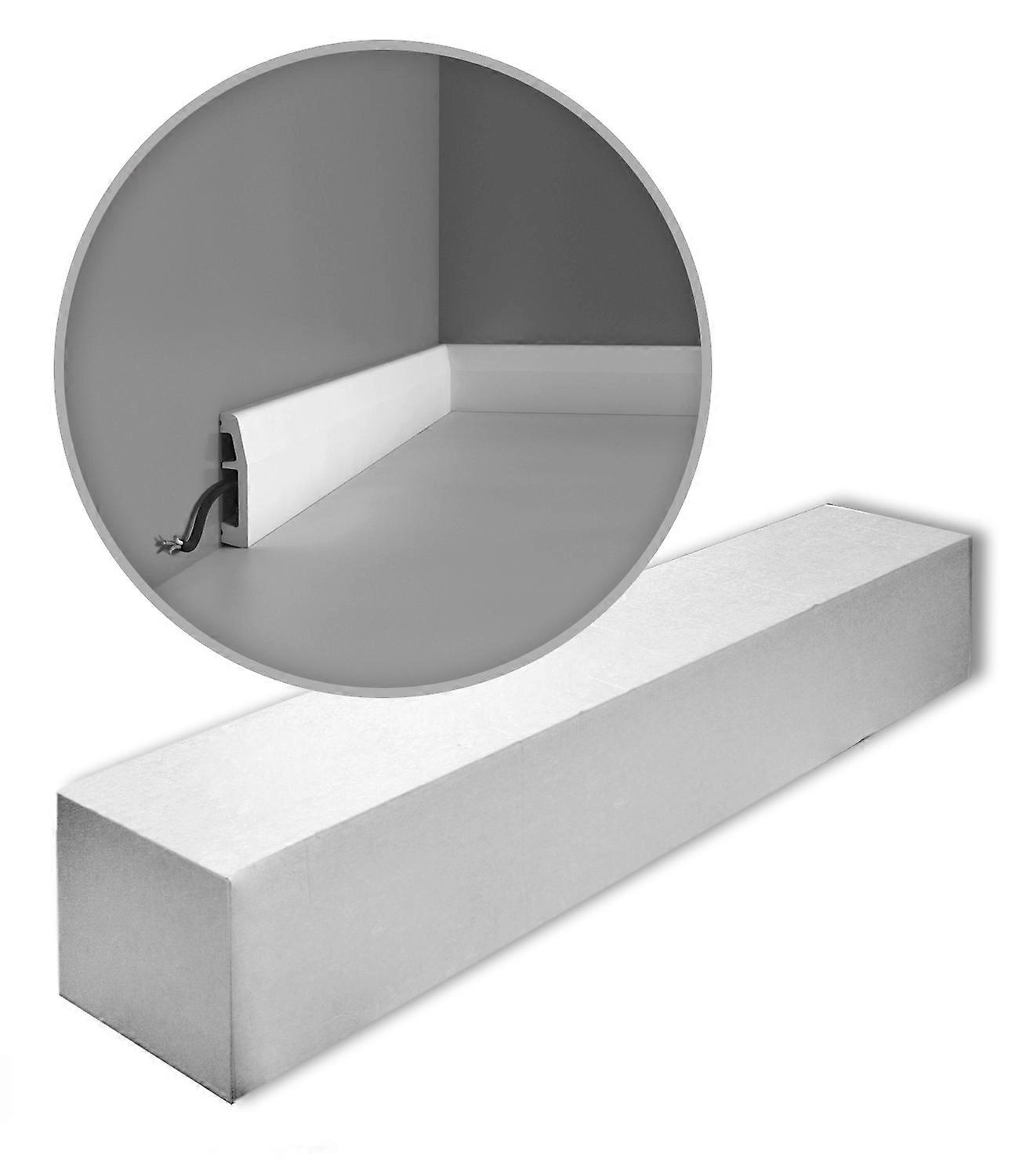 Orac Decor 36 x Skirting boards SX125-box AXXENT Duropolymer® white pre-primed