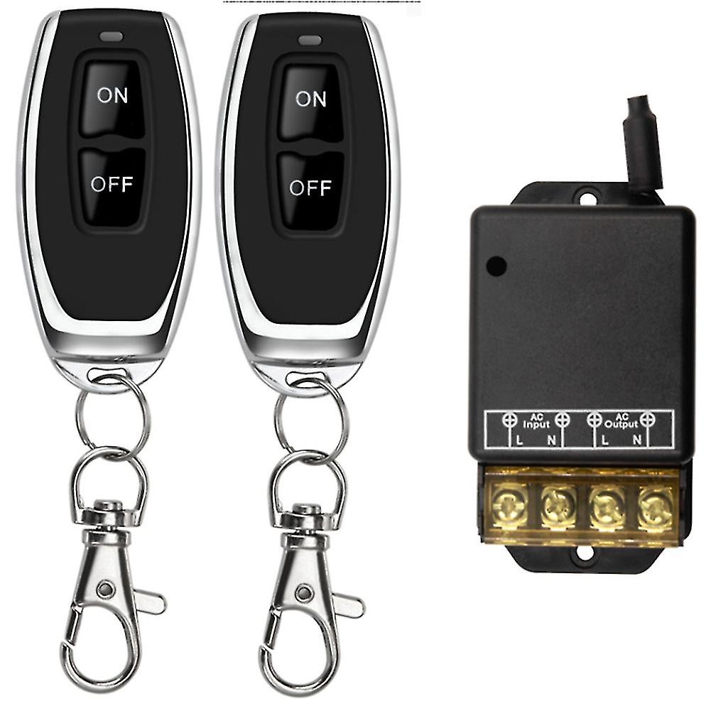 433mhz 220v Water Pump Remote Control Switch 1ch 30a Receiver Module On/off Wireless Rf Transmitter
