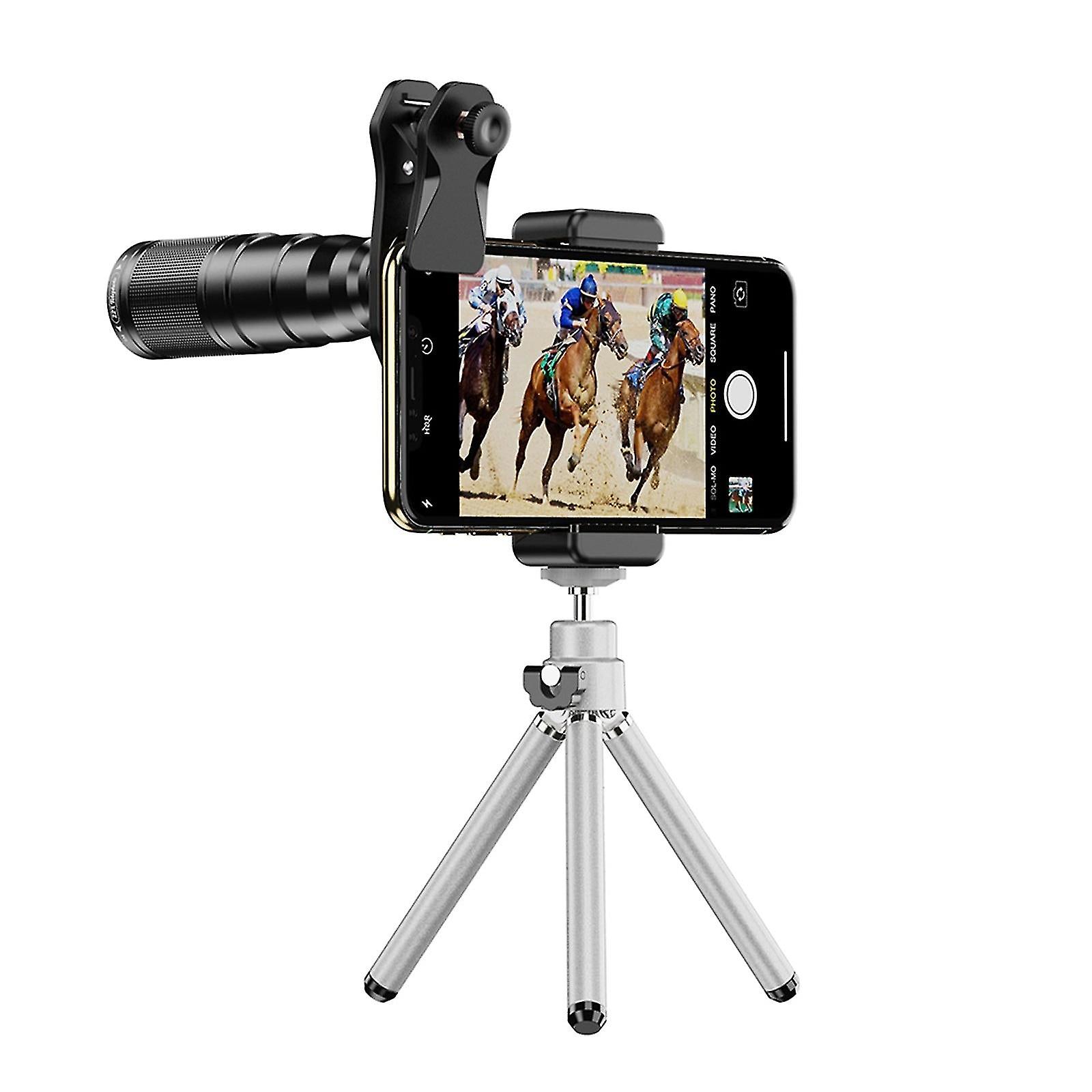 2023.22X Zoom Clip-on Universal Telephoto Camera Smartphone Lens Lens Kit تأتي مع حقيبة محمولة ويسهل حملها