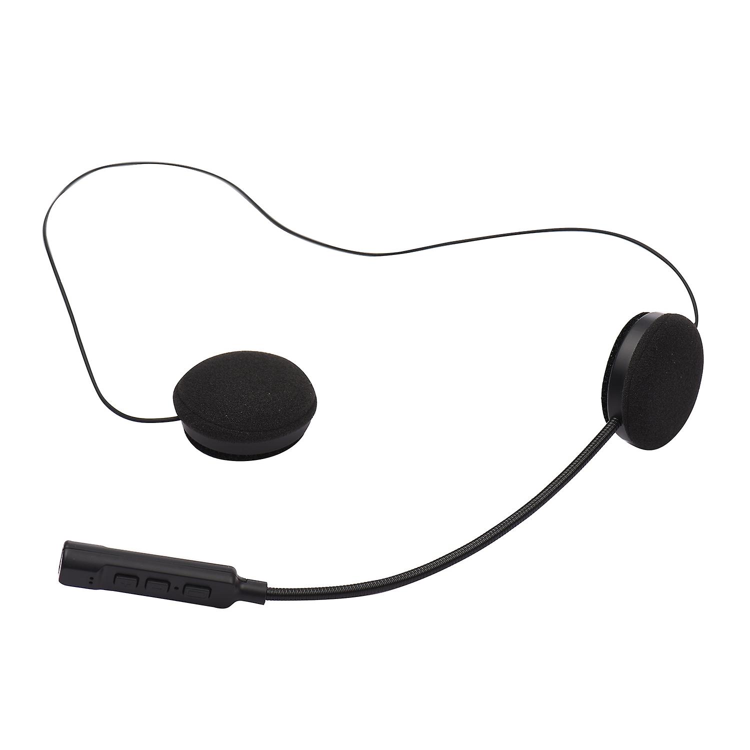 Wireless BT Headphones Motorbike Intercom Helmet Music Headset Hands-free with HD Microphone for Mot