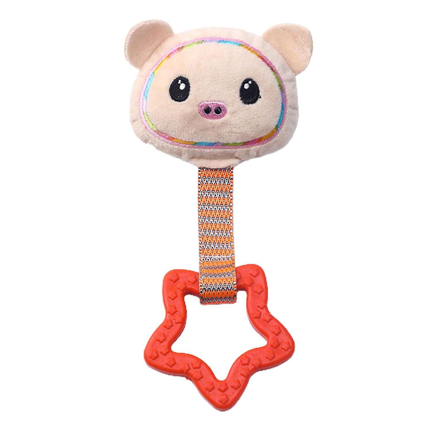 Pet Teething Toy Built-in Sound Creative Comfortable Scratch-resistant Attractive Teeth Cleaning TPR
