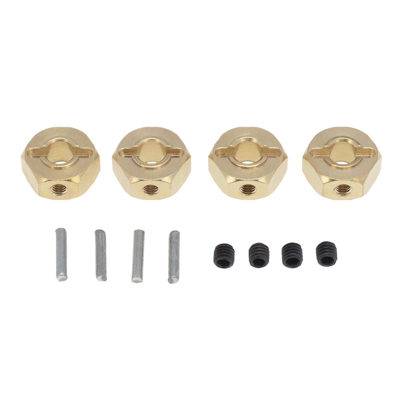Brass Heavier Wheel Hex Hub for Axial SCX10 90046 RR10 RGT 86100 MST 1/10 RC