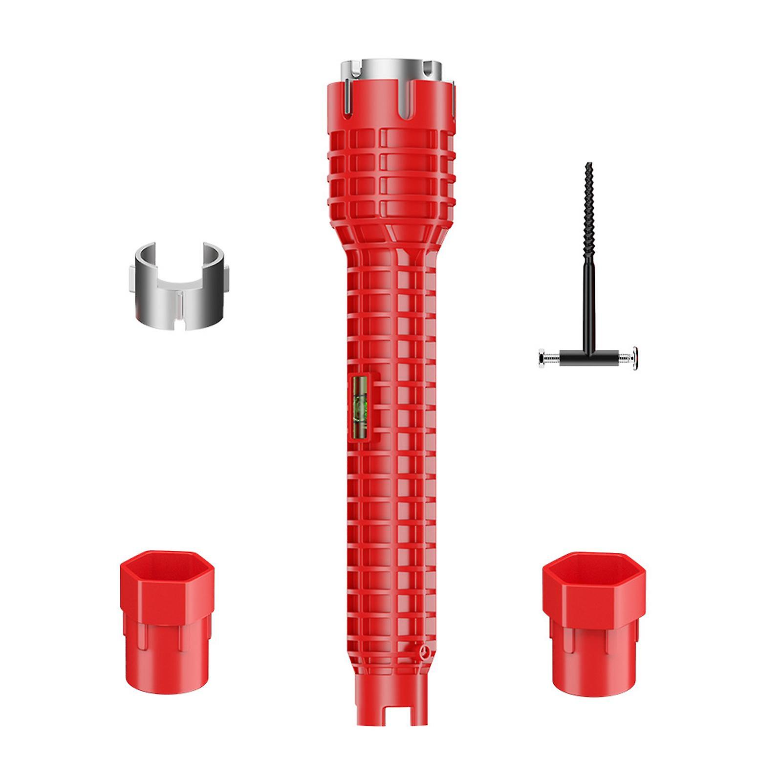 Sink Wrench Multipurpose Plumbing Tool for Strainer Baskets Toilet Kitchen