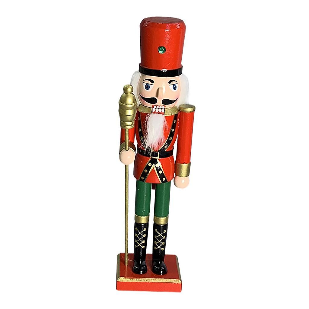 30cm Nutcracker Figures Nutcracker Soldier Home Decor Ornaments Scepter