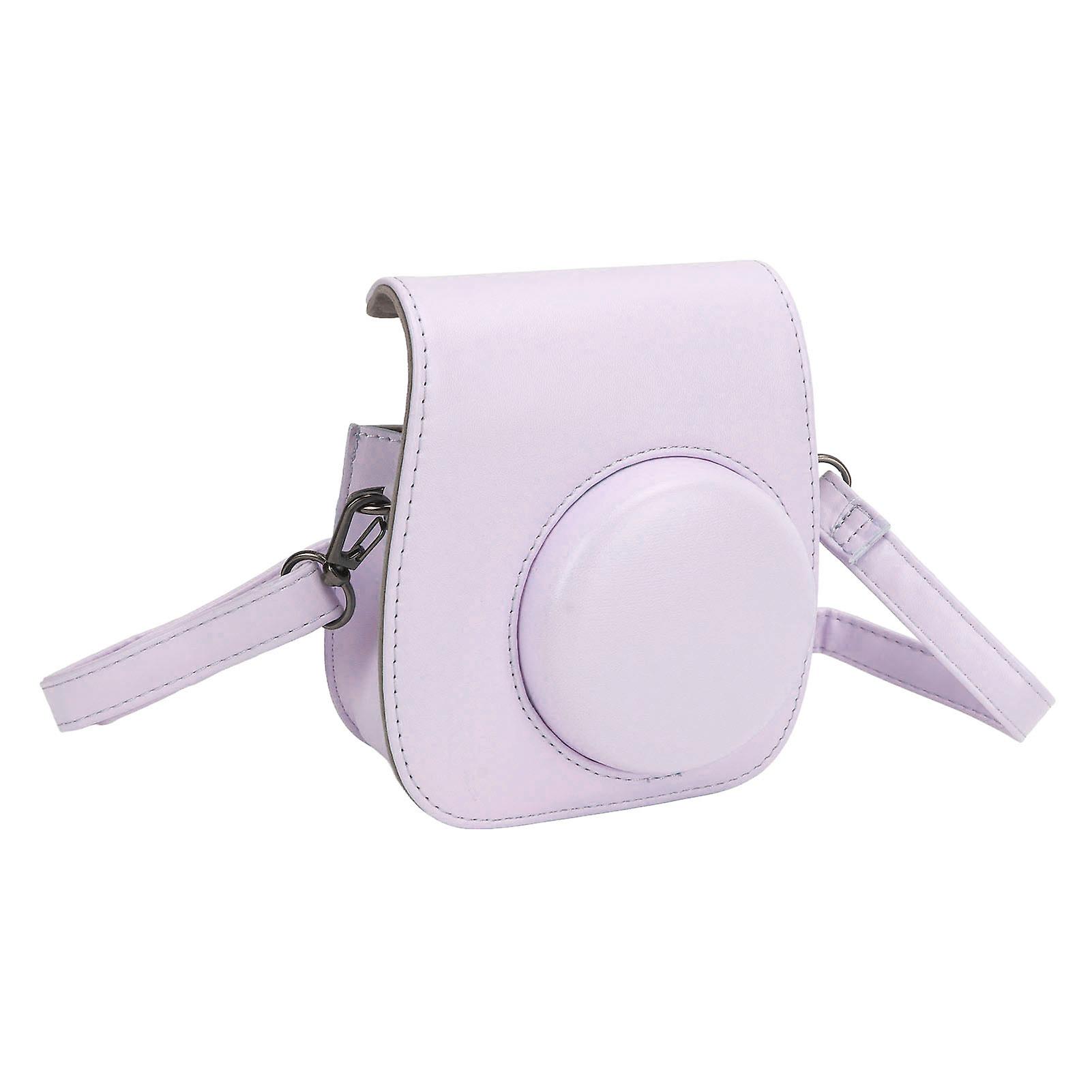 Mini Instant Camera PU Case for Instax Mini 12, 64+1 Pics, Purple
