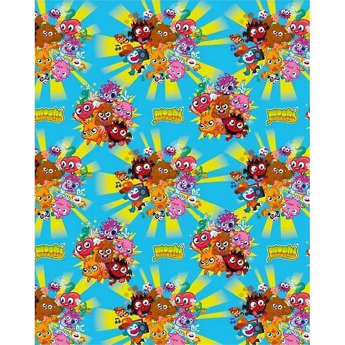 Moshi Monsters Cartoon Character Gift Wrap Sheets (Pack of 2)
