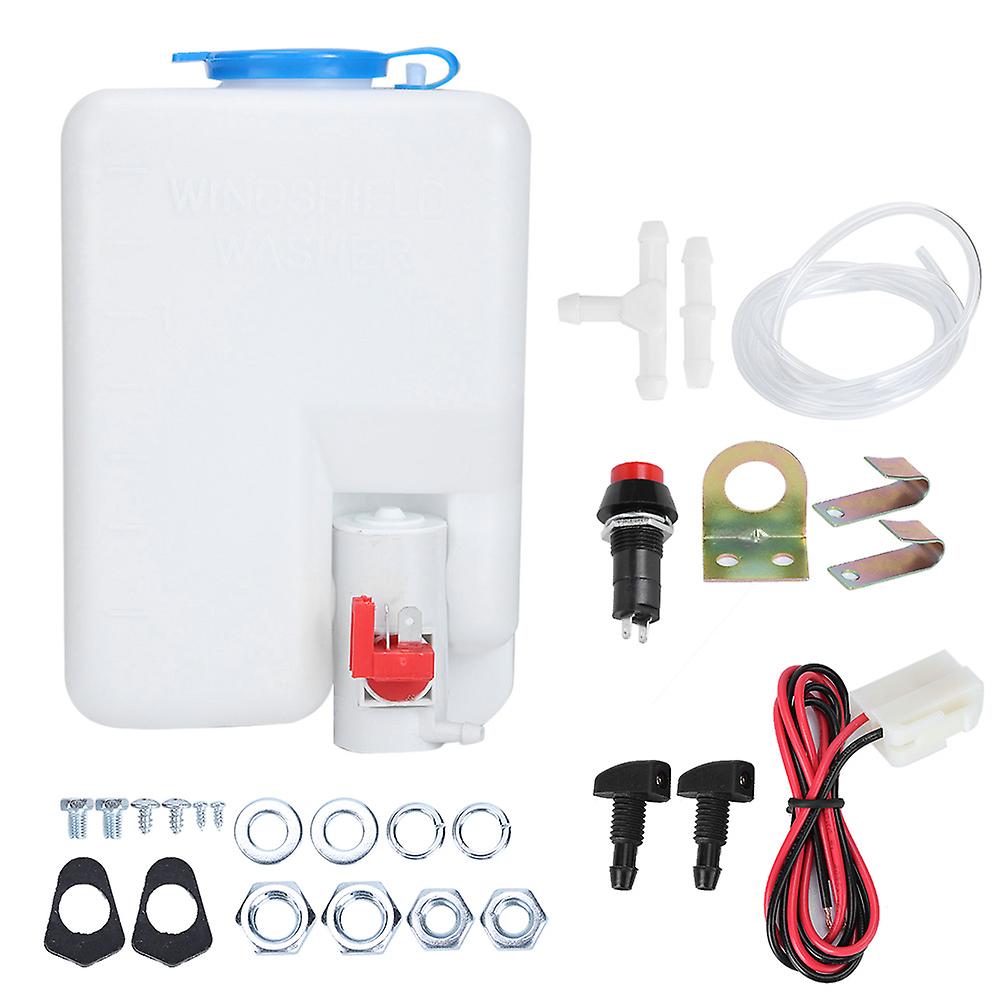 12V windscreen washing bottle for universal vehicle maintenance