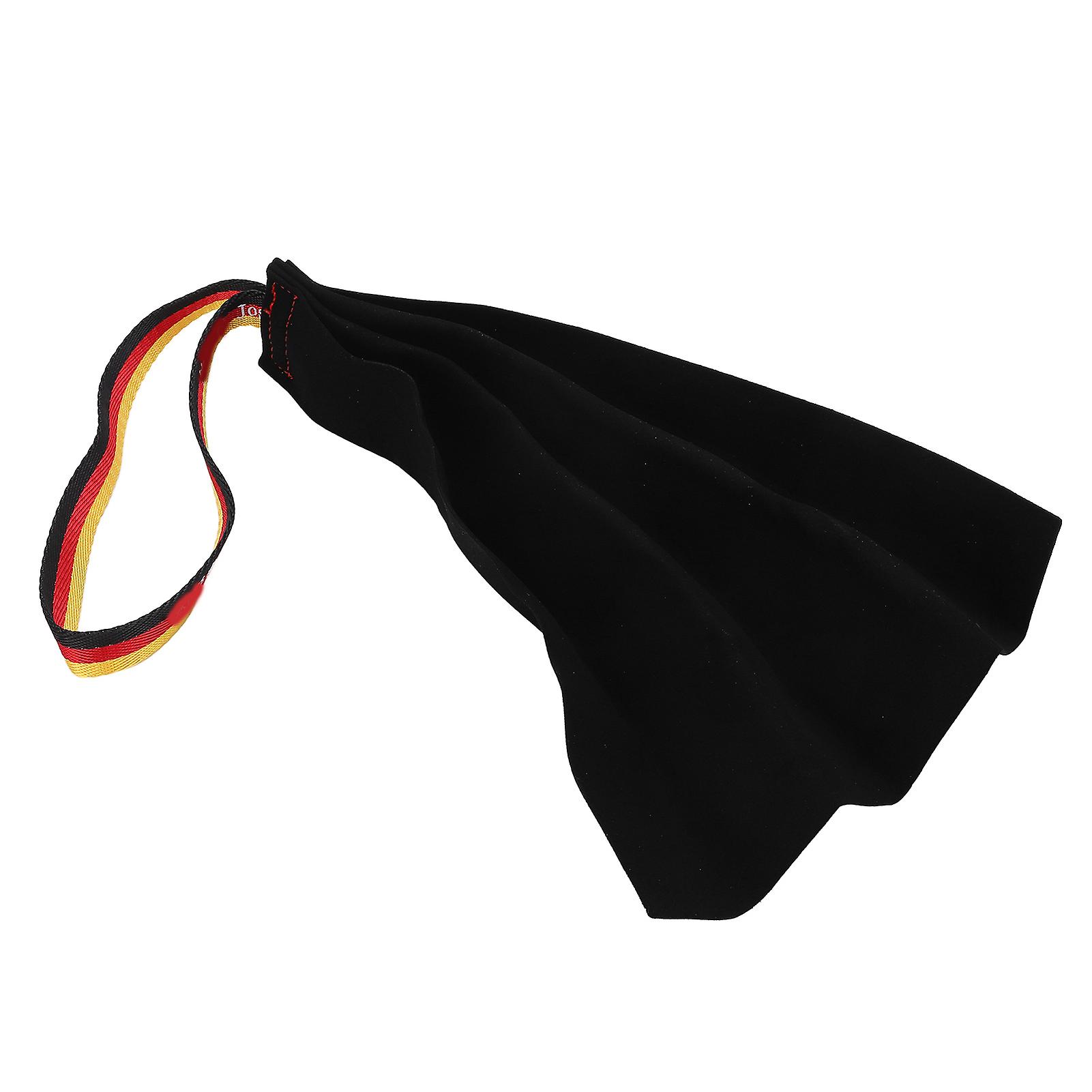Leather Dog Bite Tug Toy with Handle 54cm Black Durable Training