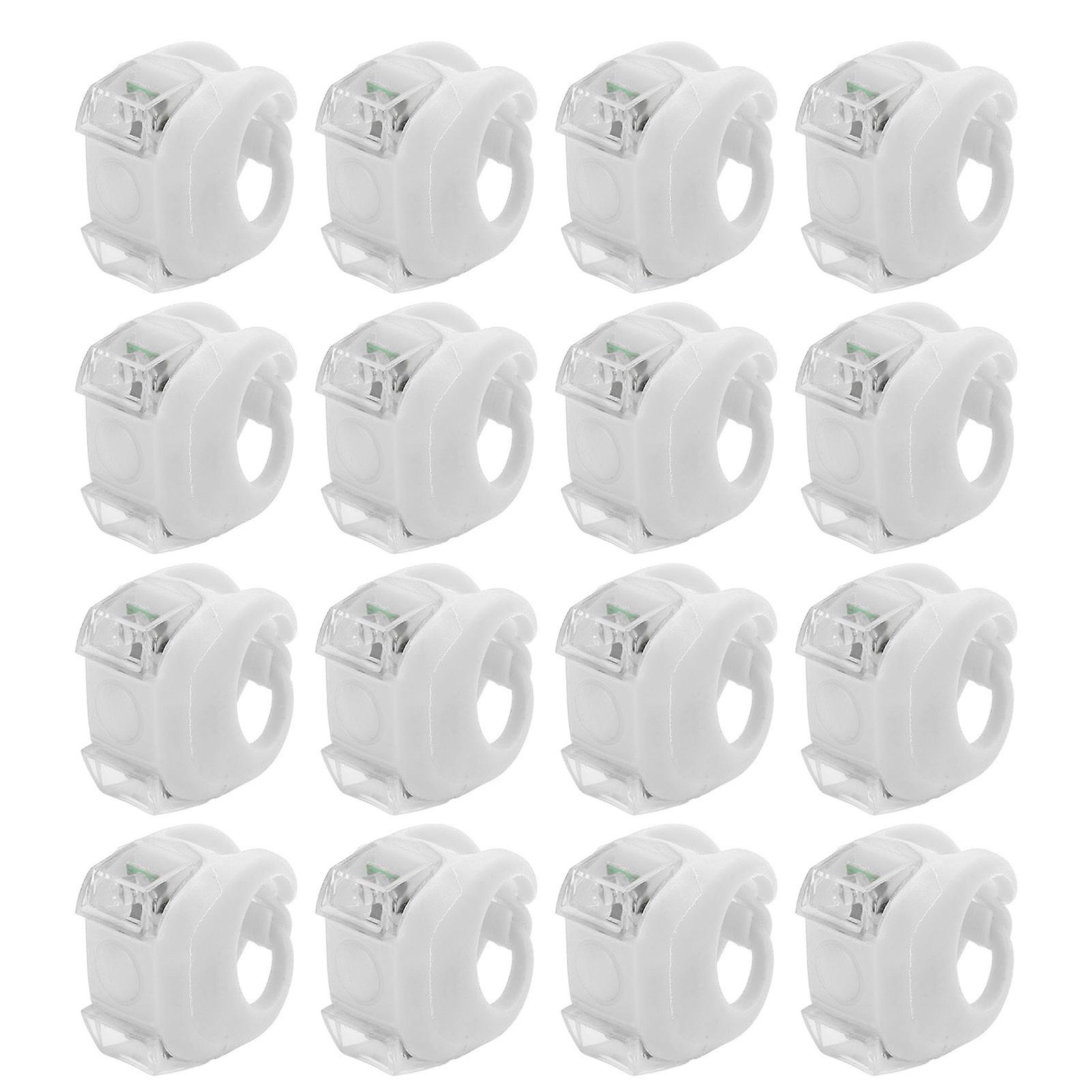16Pcs LED Boat Light 3 Modes Easy Installation Bright Safe Warning Bow Lights for BoatsWhite