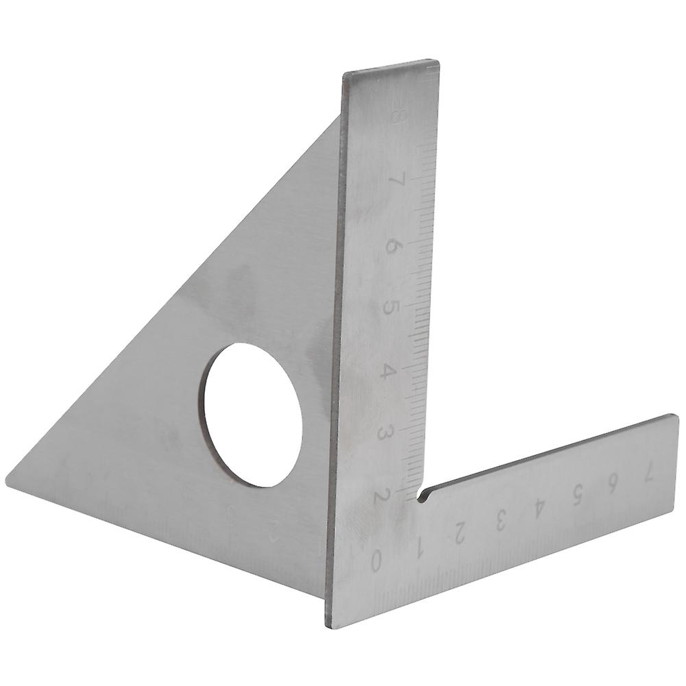 Stainless Steel Right Angle Measuring Ruler for Carpentry, 90/45 Degree