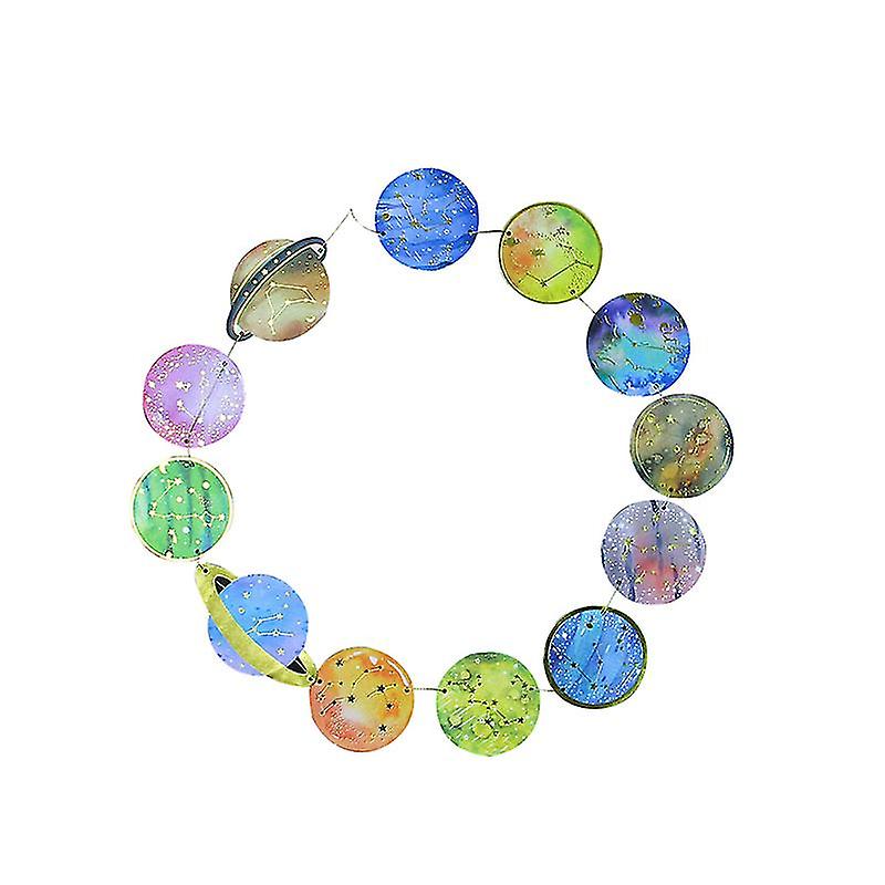 1pcs Planet Paper Pull Flag