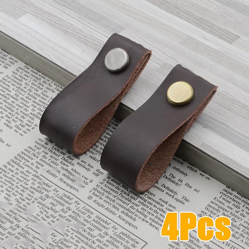 Imitation Leather Cabinet Door Knobs Drawer Pulls Cupboard Door Handles