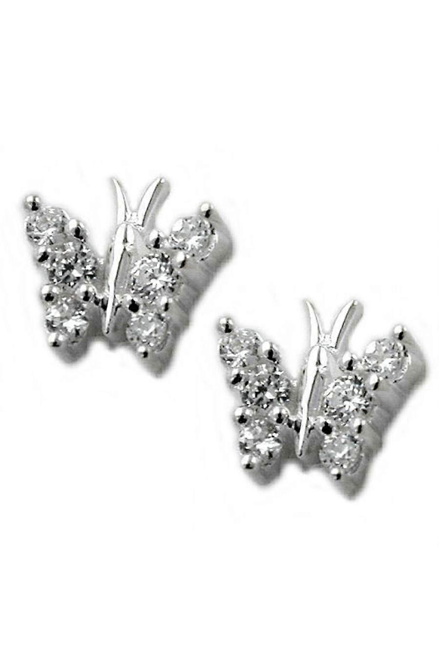 Earrings Butterflies Silver 925 - Gl91381