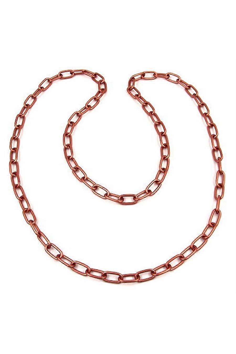 Necklace Anchor Chain 8mm Copper Colour - Gl02215