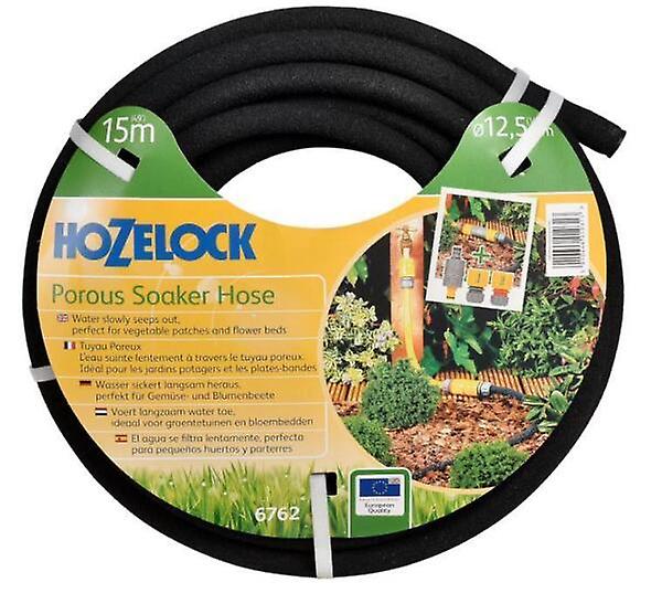 Hozelock Porous Soaker Hose 15m with Connectors Microporous Hose for Flowerbeds
