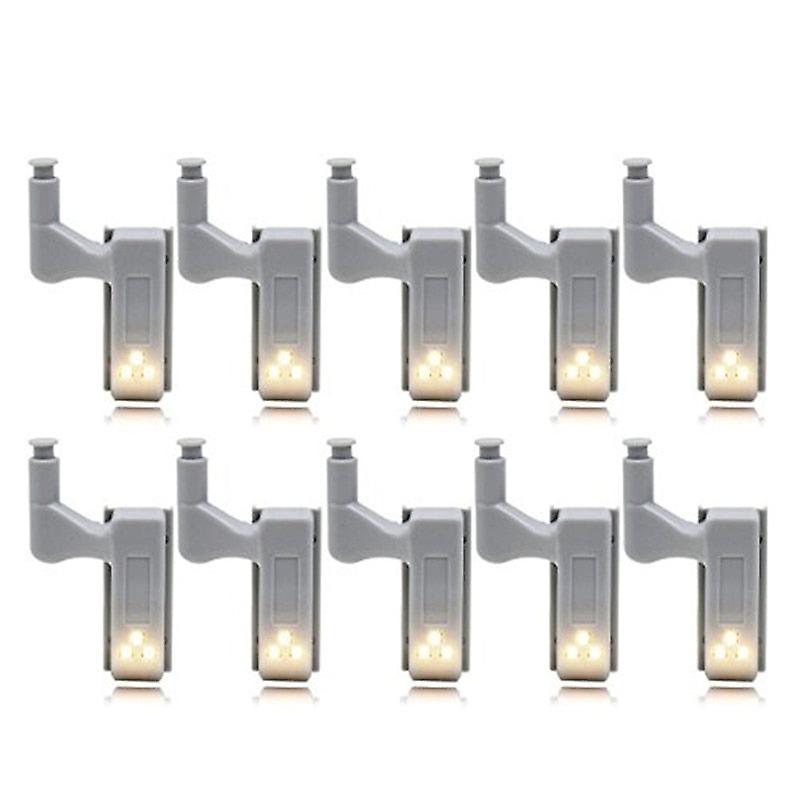 10Pcs Led Smart Touch Induction Cabinet Light Cupboard Inner Hinge Lamp Sensor Night For Closet Wardrobe