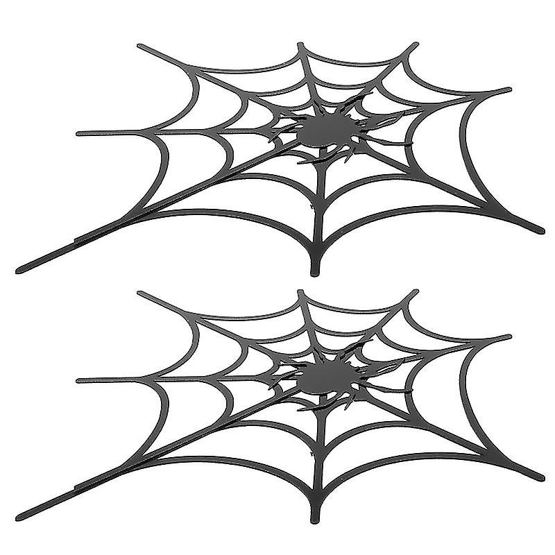 2pcs Spider Wall Decal For Halloween Decorations