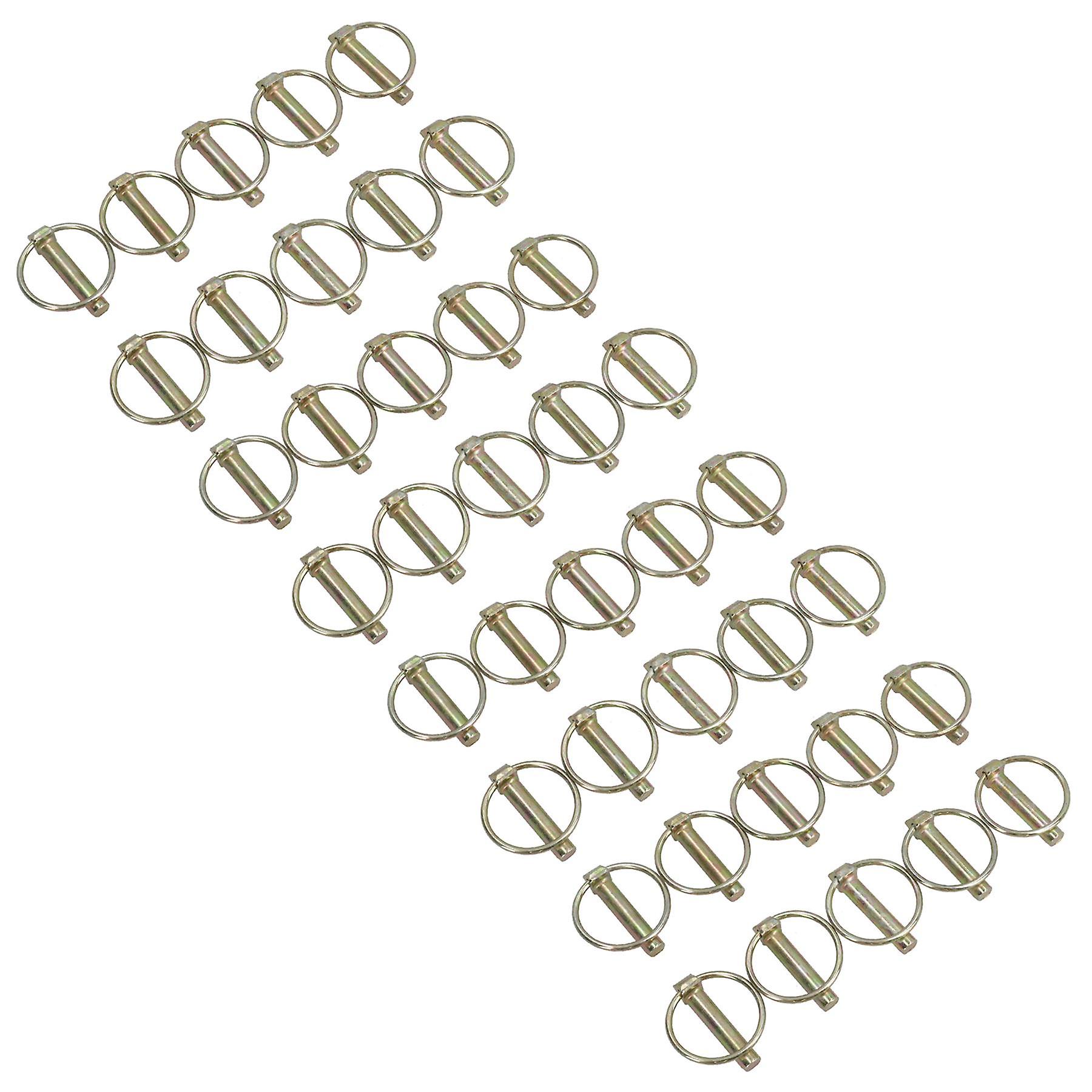10mm Lynch Pins Clips Fasteners Linkage Locking Pins Tractors Trailers 40pc