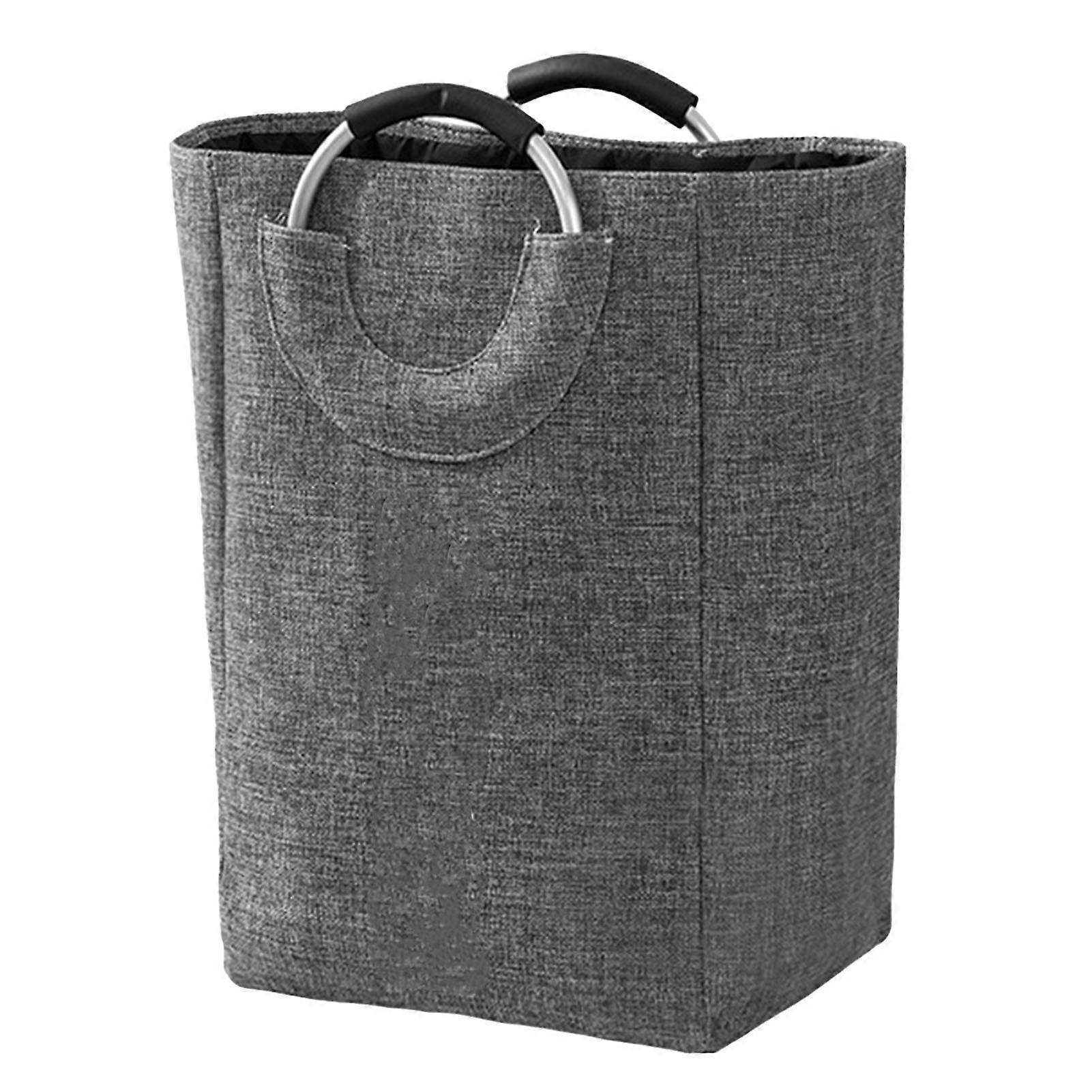 Foldable Laundry Basket Collapsible Laundry Hamper Bag Folding Dirty Clothes Basket Dark Gray