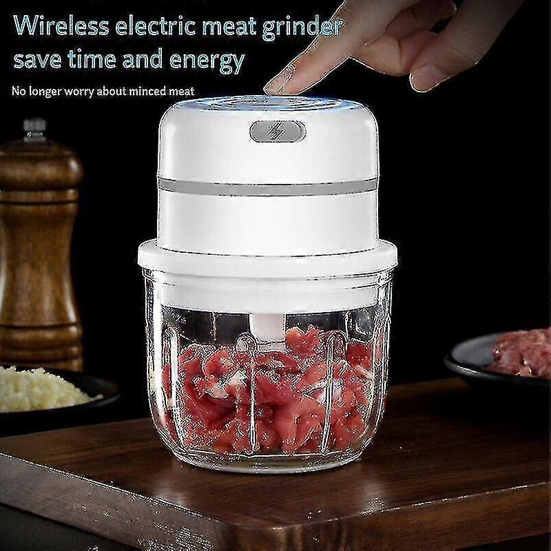 Usb Charging Garlic Masher Press Wireless Vegetable Meat Grinder Chopper Kitchen