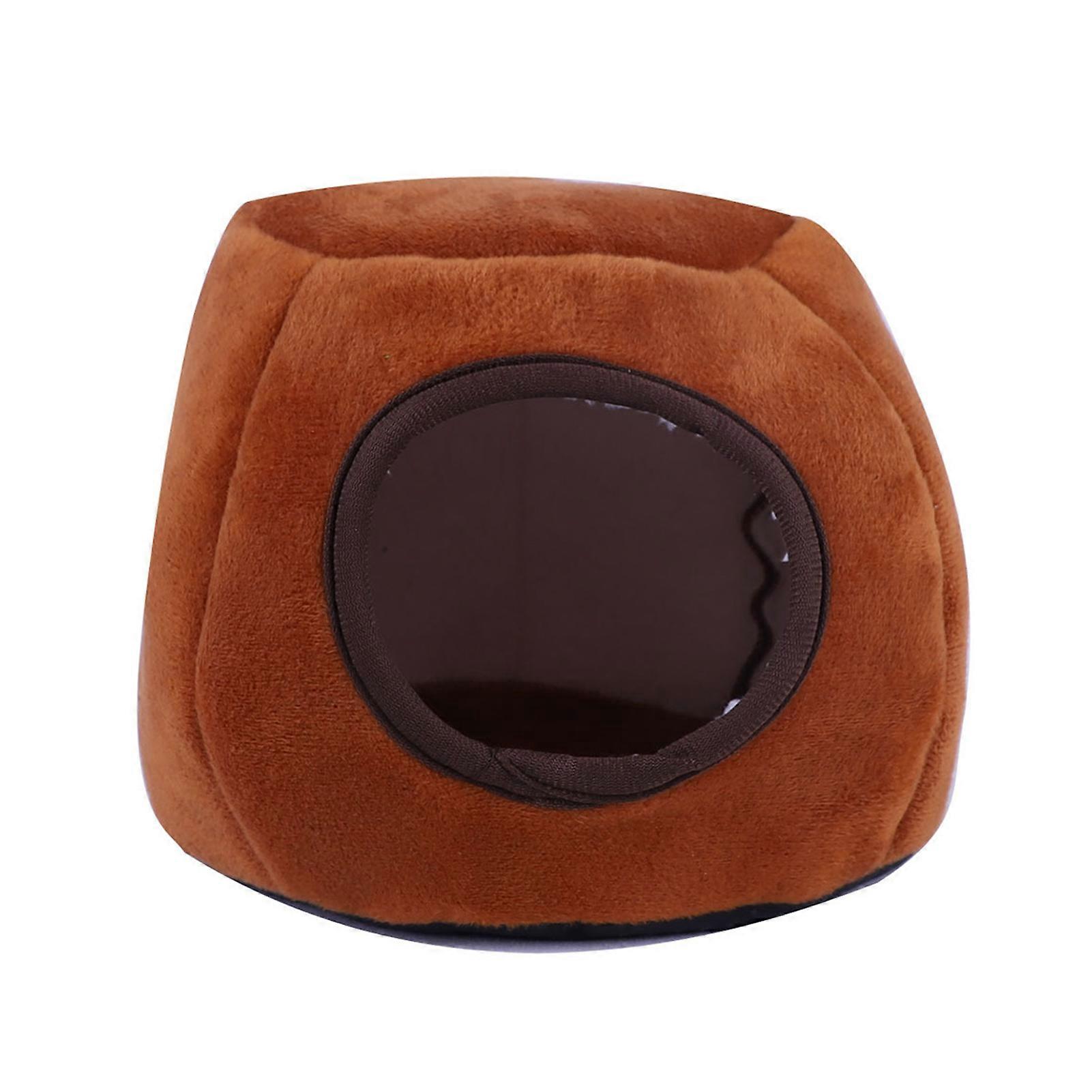 Cozy Warm Hedgehog Nest Windproof Comfortable Versatile Semi-closed Little Pet Nest for Autumn Winter
