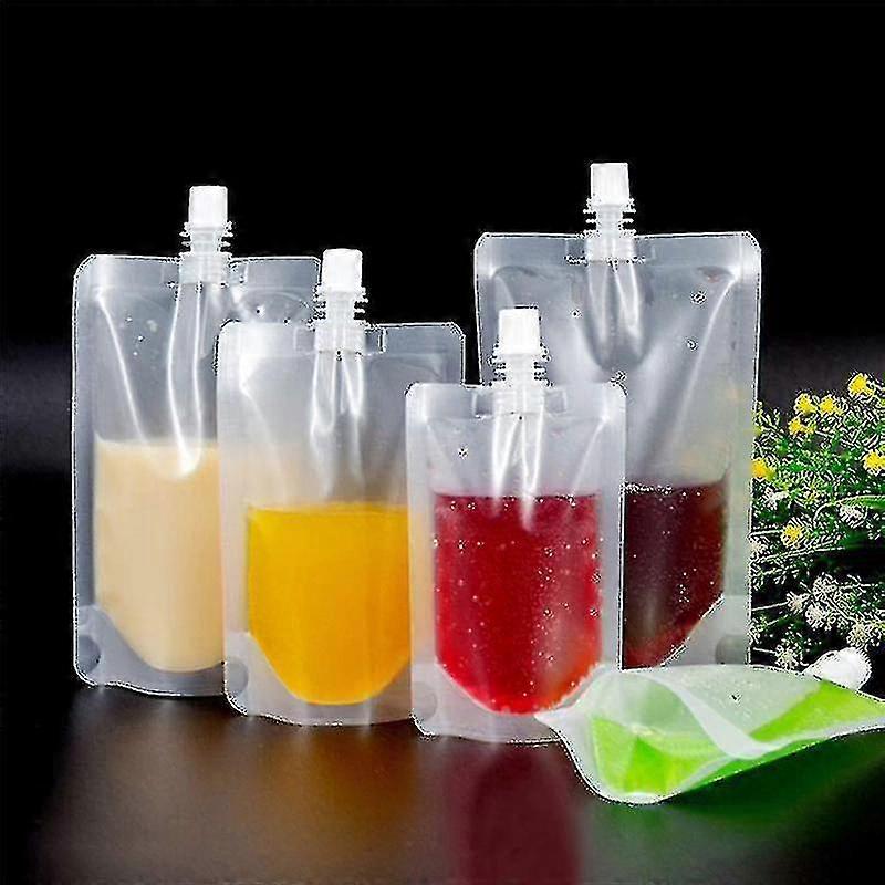 50pcs 100ml Liquid Stand Leak Proof Drink Packaging Bag Spout Pouch