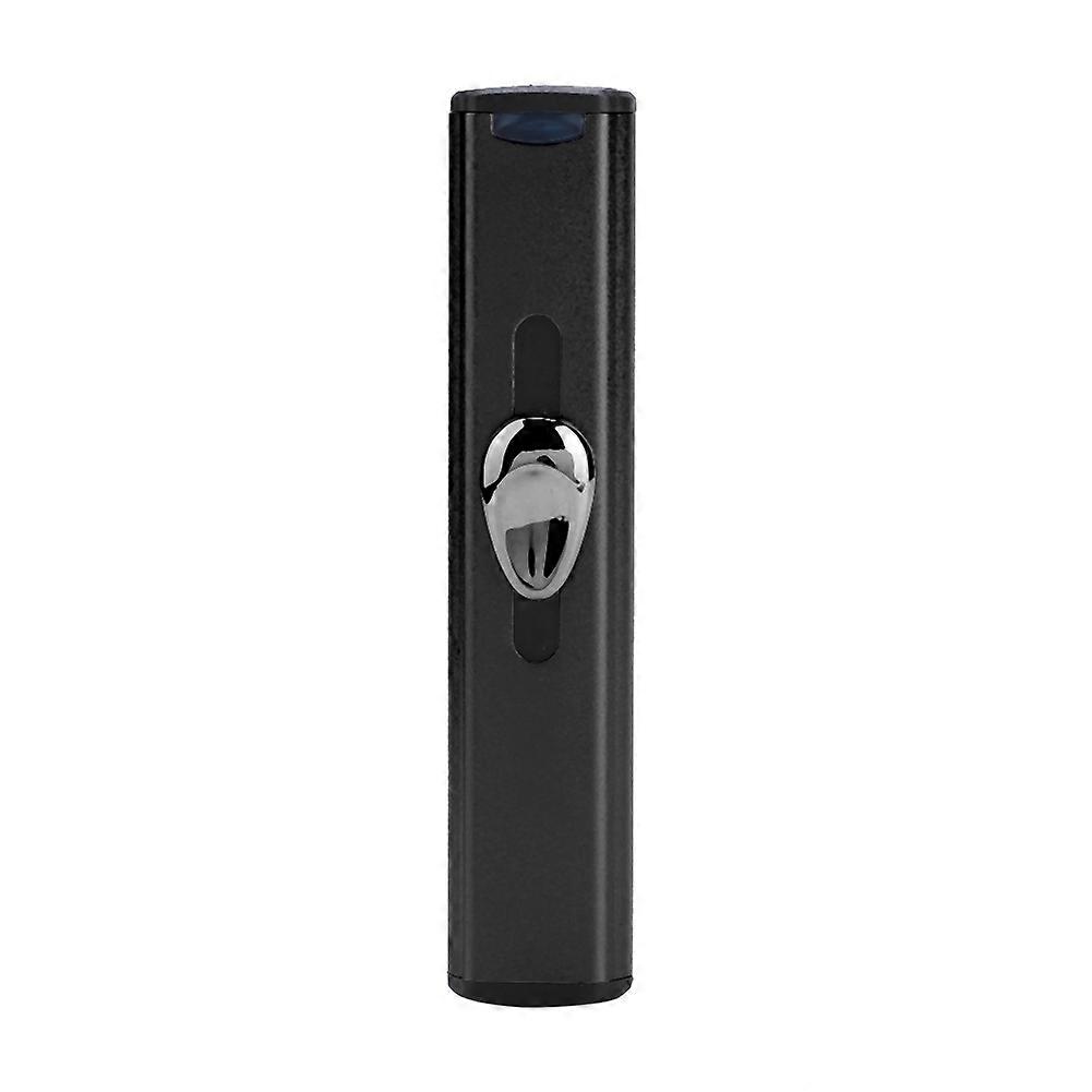 Mini Portable USB Rechargeable Windproof Electronic Cigarette Lighter for Smoker (Black)
