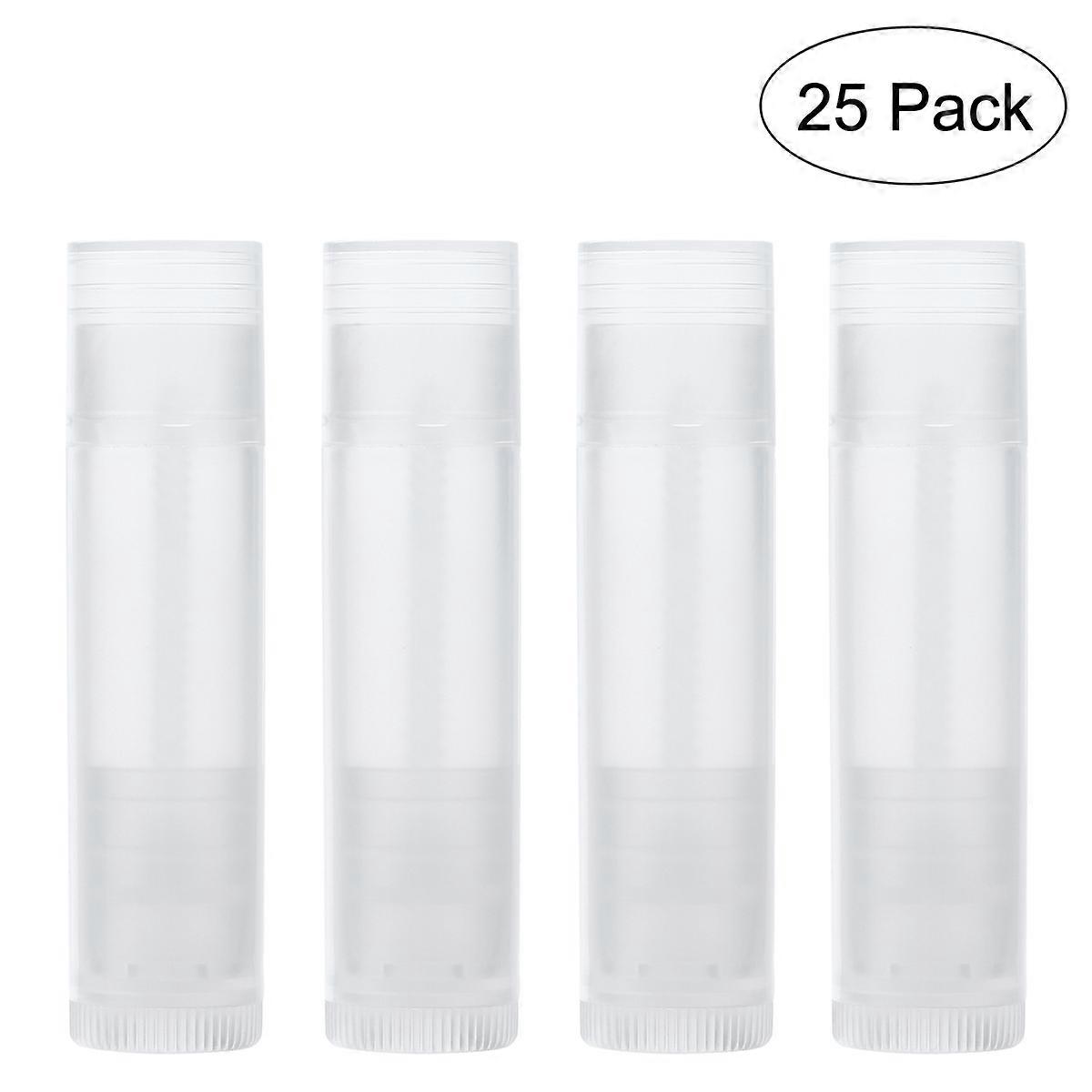 ROSENICE 25pcs New Lip Balm Tubes with Caps
