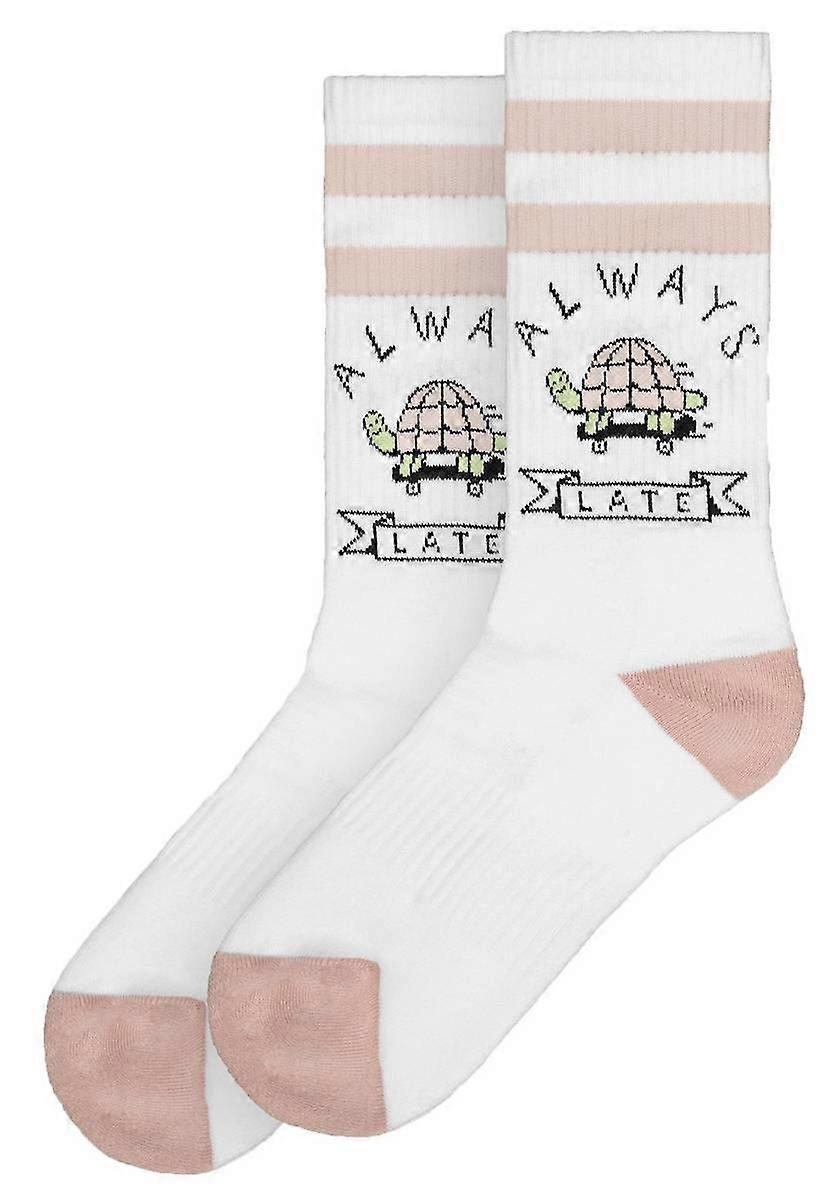 American Socks Always Late Mid High Socks - White