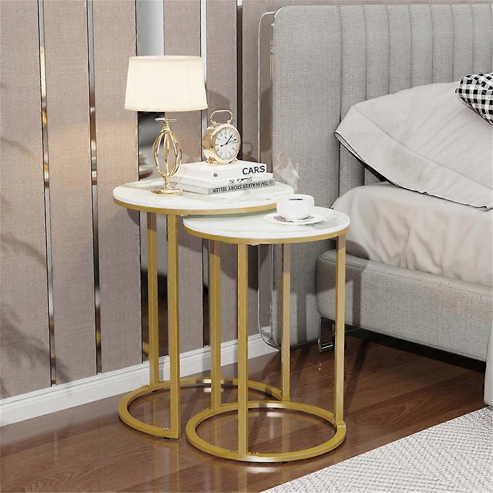 Set di tavolini rotondi Minimalist Accent End Side Table