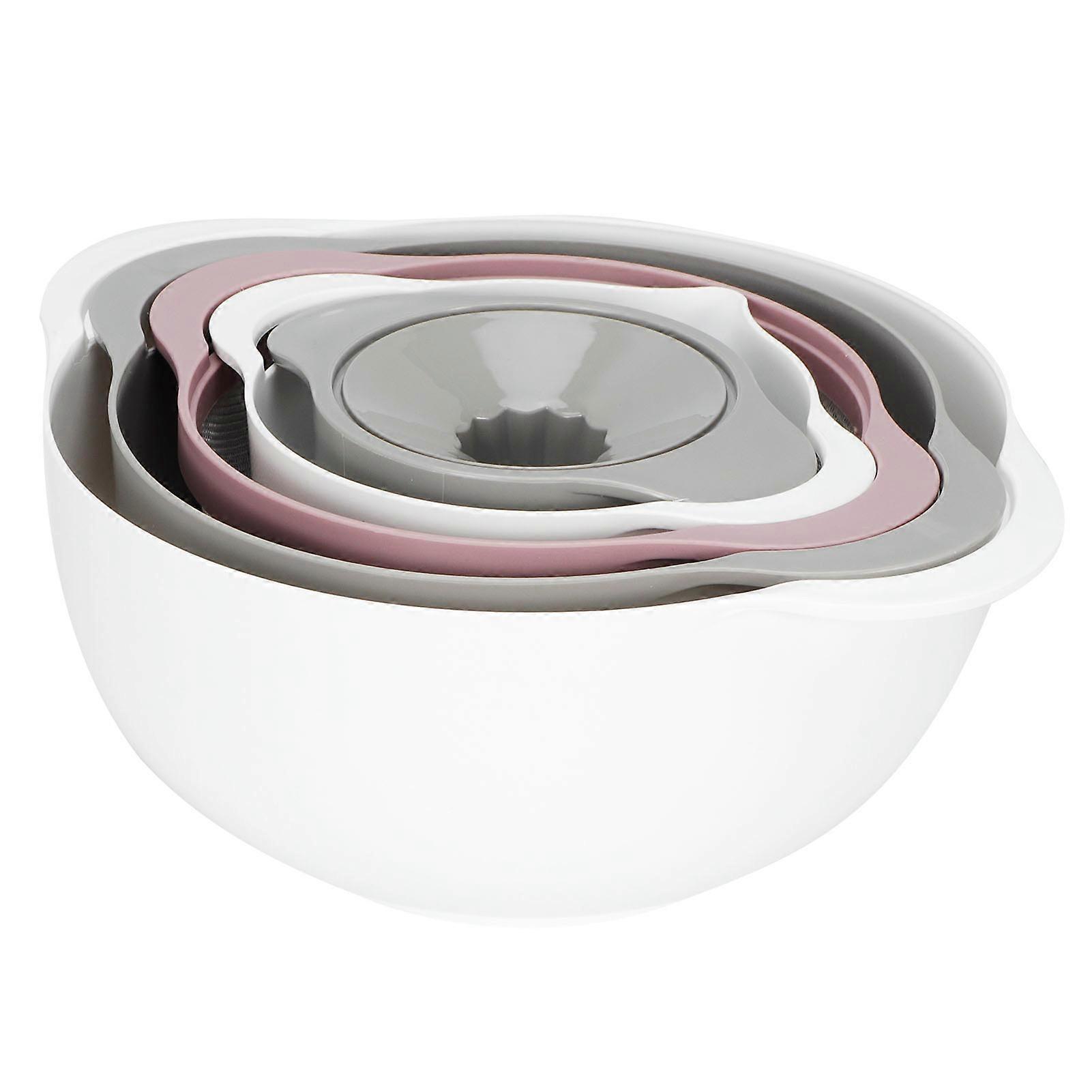 Multifunctional 5in1 Double Layer Filter Fruit Vegetable Washing Basket Strainer Set