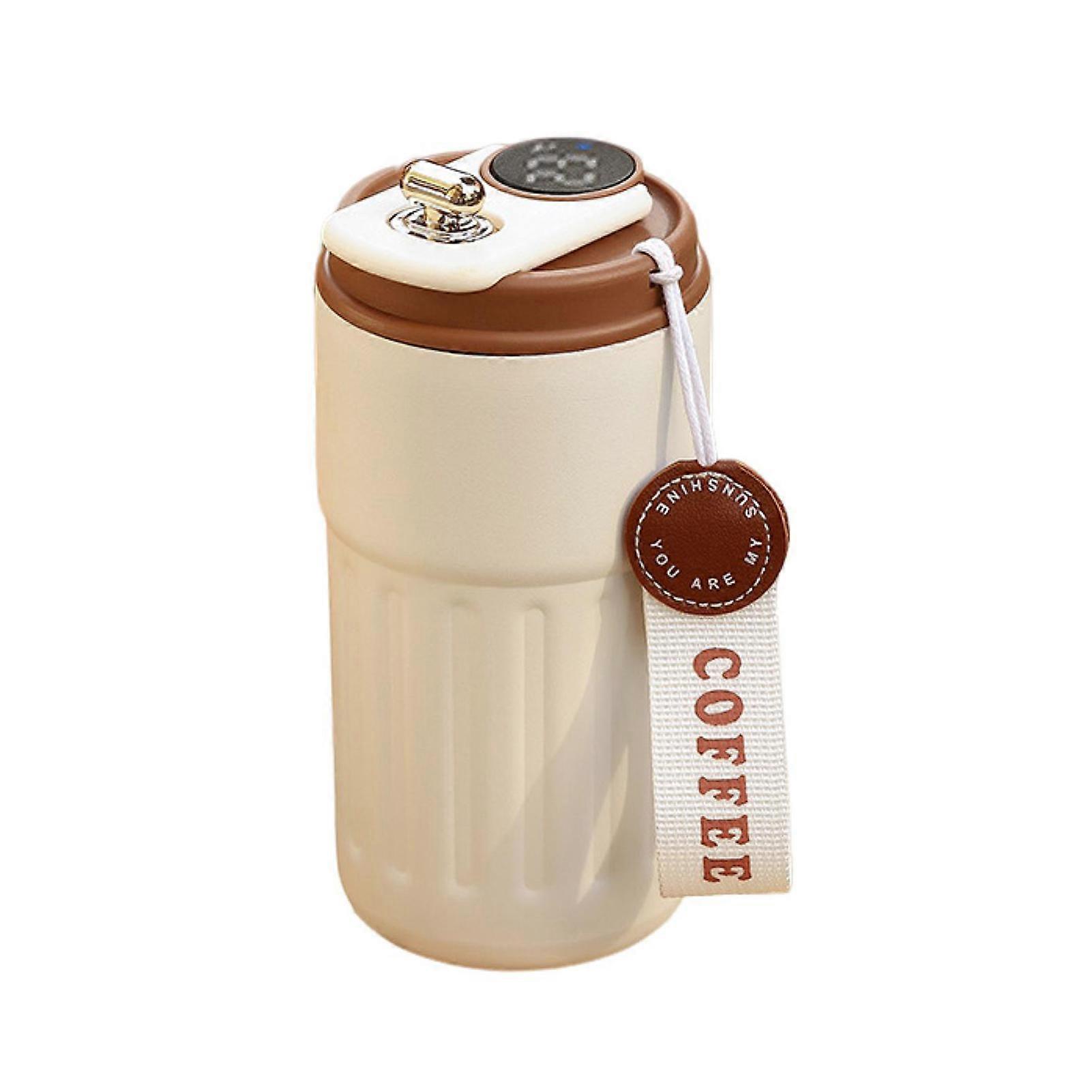 450ML Thermal Cup Smart Insulated Cup with Leak-Proof Lid And Temperature Display for Home Office Outdoor
