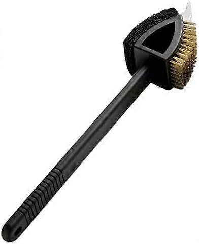 BBQ Grill Brush,Barbecue Brush with Scraper, Long Handle Cleaner