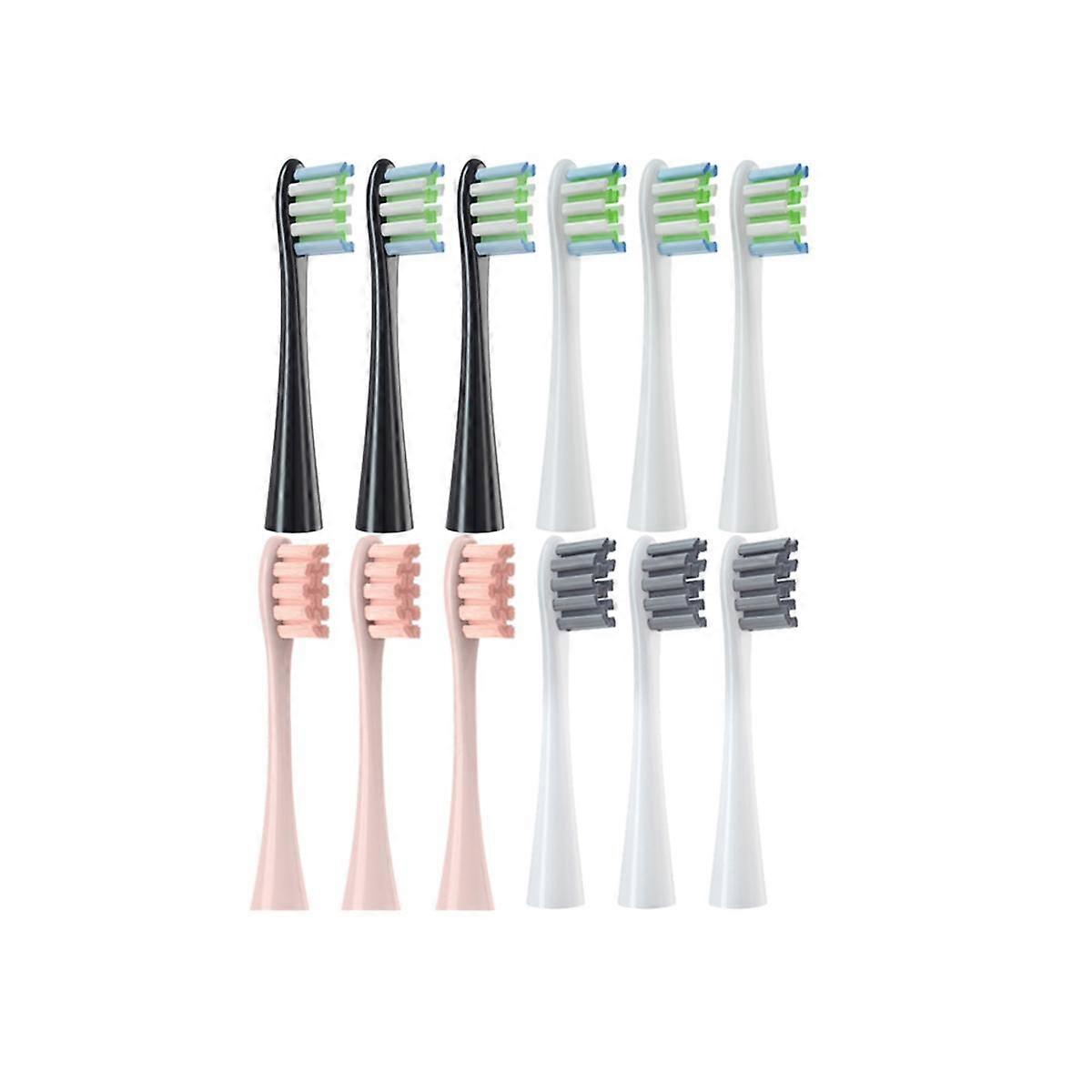 12PCS Replacement Brush Heads for X/ X PRO/ Z1/ F1/ One/ Air 2 /SE Sonic Electric Toothbrush Soft Bristle Nozzles
