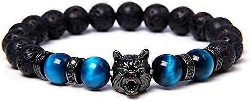 Pulsera con dijes de lobo