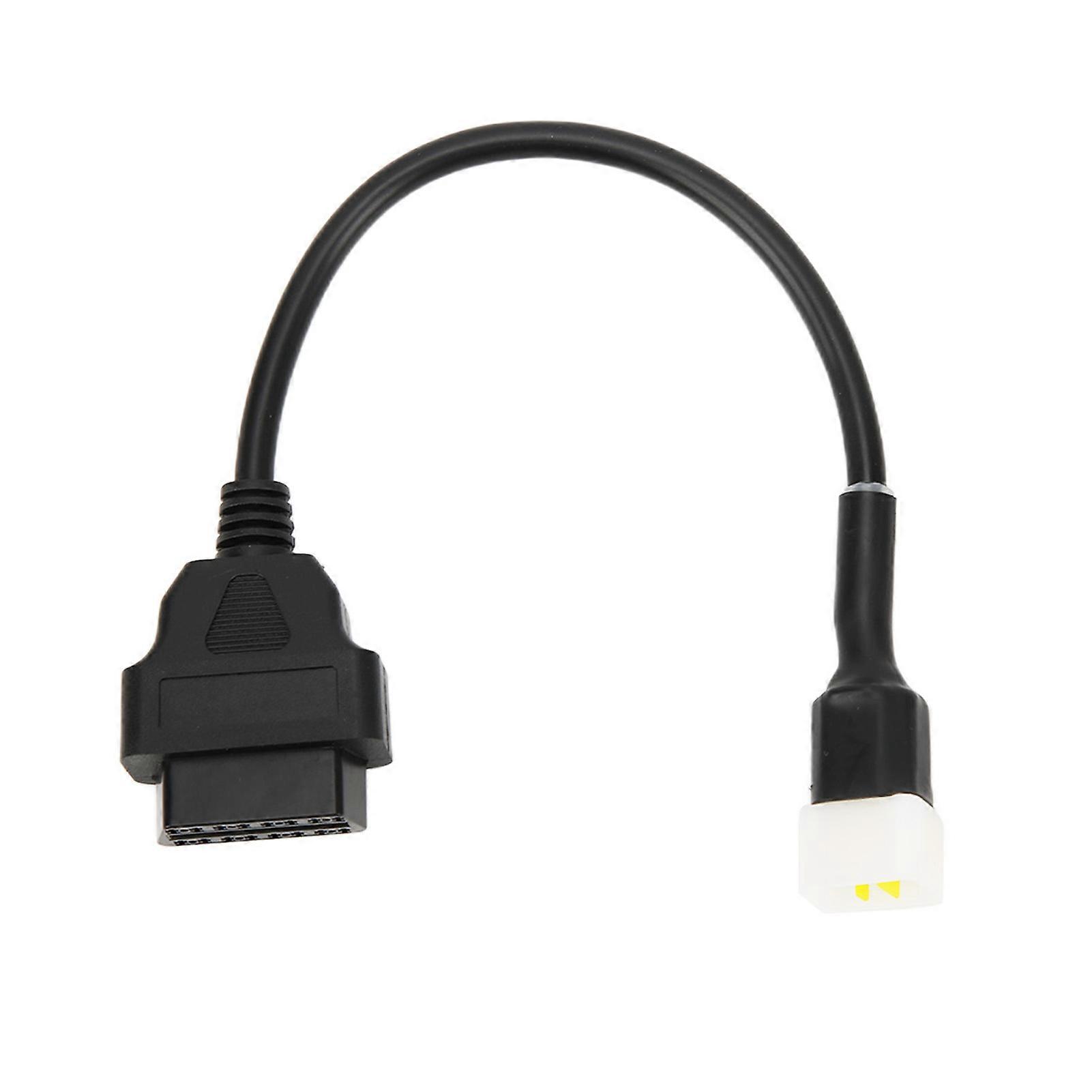 6 Pin OBD2 Diagnostic Adapter Plastic Engine Fault Detector Tool Replacement for Delphi Motorcycle