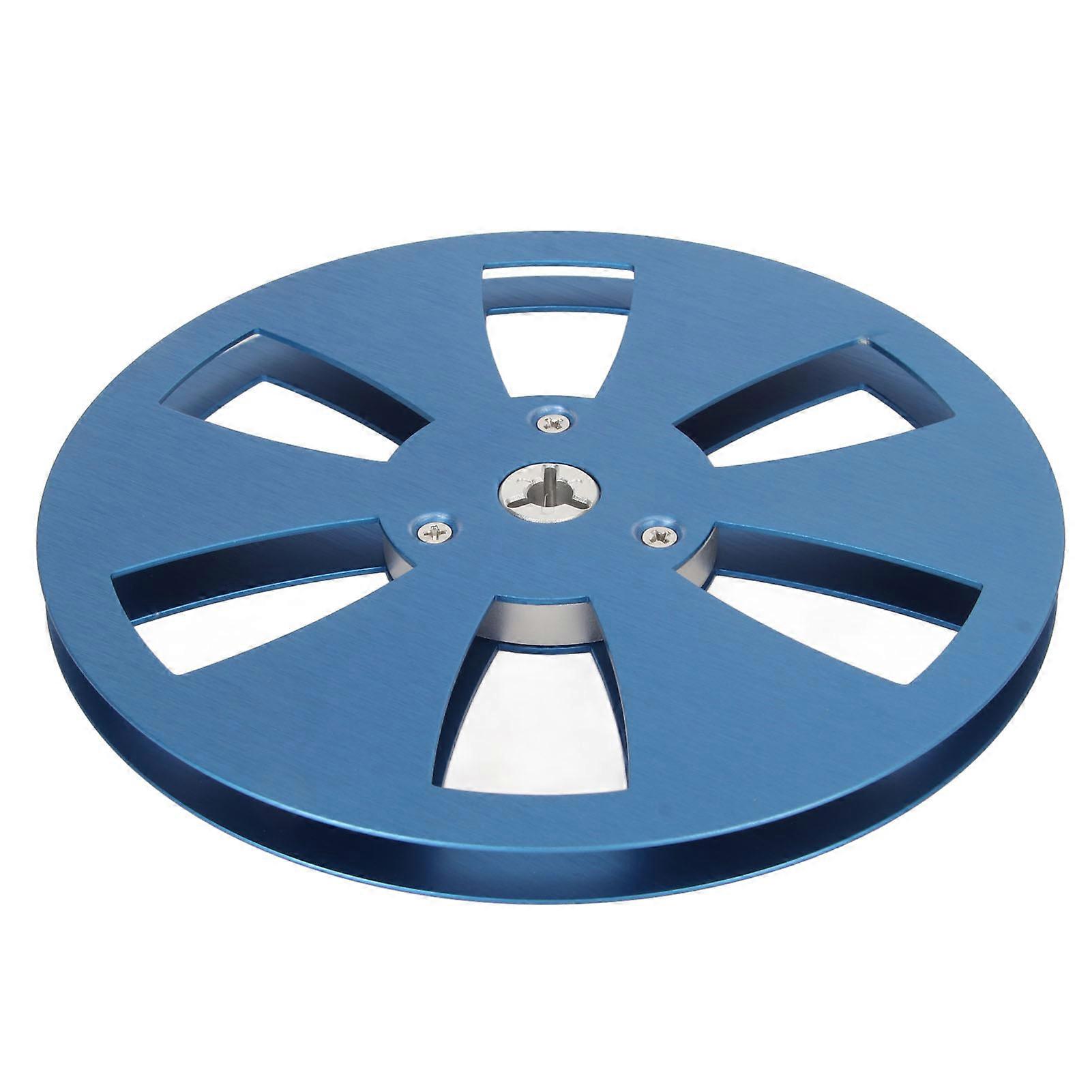 1/4 7 Inch Empty Reel 6 Hole Aluminum Alloy Open Reel Sound Tape Empty Reel Opening Machine Part Blue NO.5642