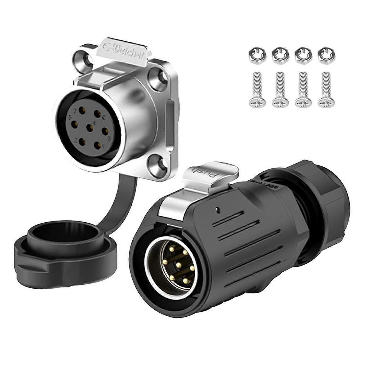 Industrial Waterproof Connector IP68 Quick Plugging Circular Connector Anti-Interference Shell Conn