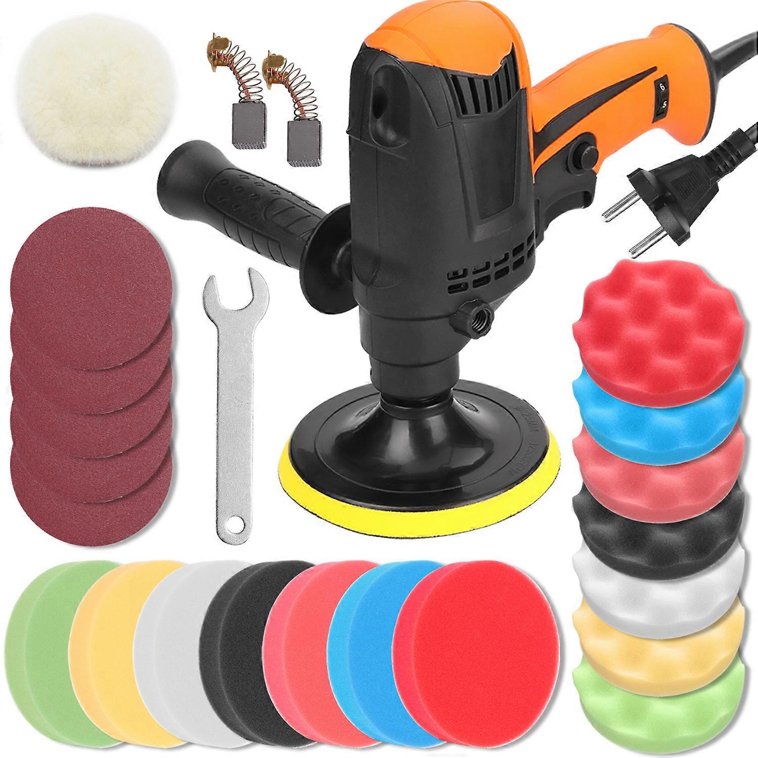 1200W 220V Adjustable Speed Car Electric Polisher Waxing Machine Automobile Furniture Polishing Tool