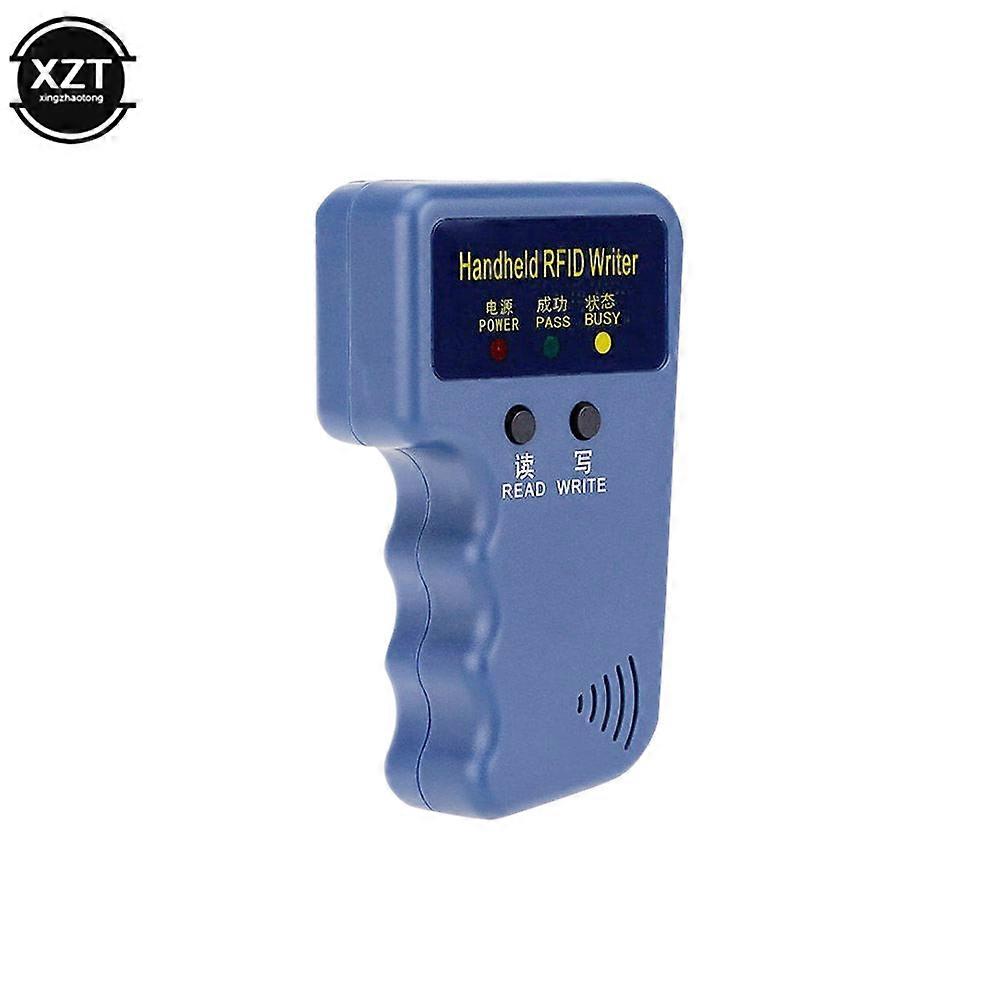 Portable 125KHz RFID Duplicator Card Reader EM4100 Copier Writer Video Programmer T5577 Rewritable ID Keyfobs EM4305 Tags Card