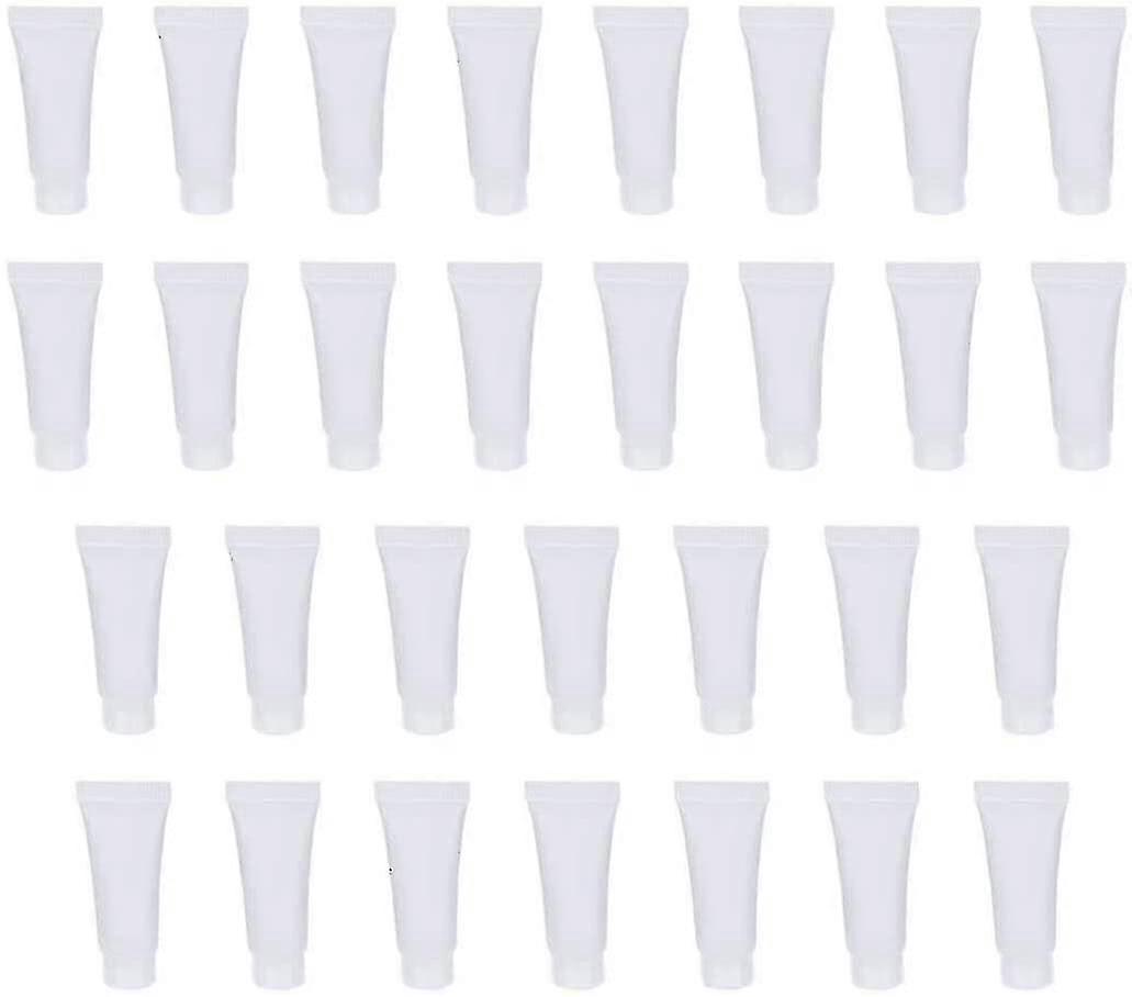 30pcs Empty Cream Tube, Small Toiletry Bottle Squeezable Travel Tube Sets