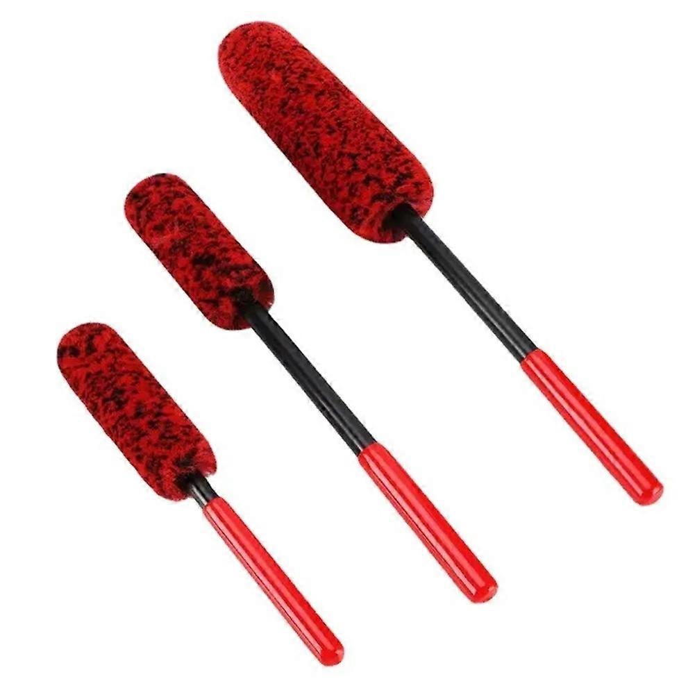 Kit de brosse de roue de voiture, brosse de nettoyage de roue et brosse de détail pour ailes de jante de moto de véhicule Engin