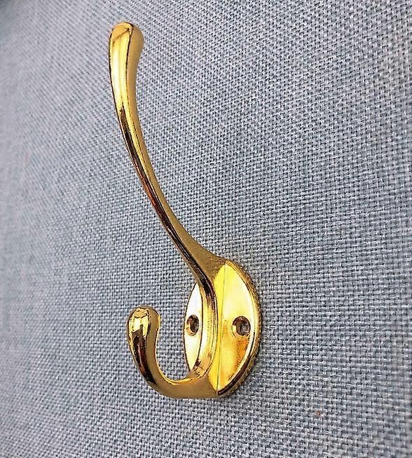 10pcs Rustic Coat Hooks Wall Mounted Heavy Duty Double Hooks Retro