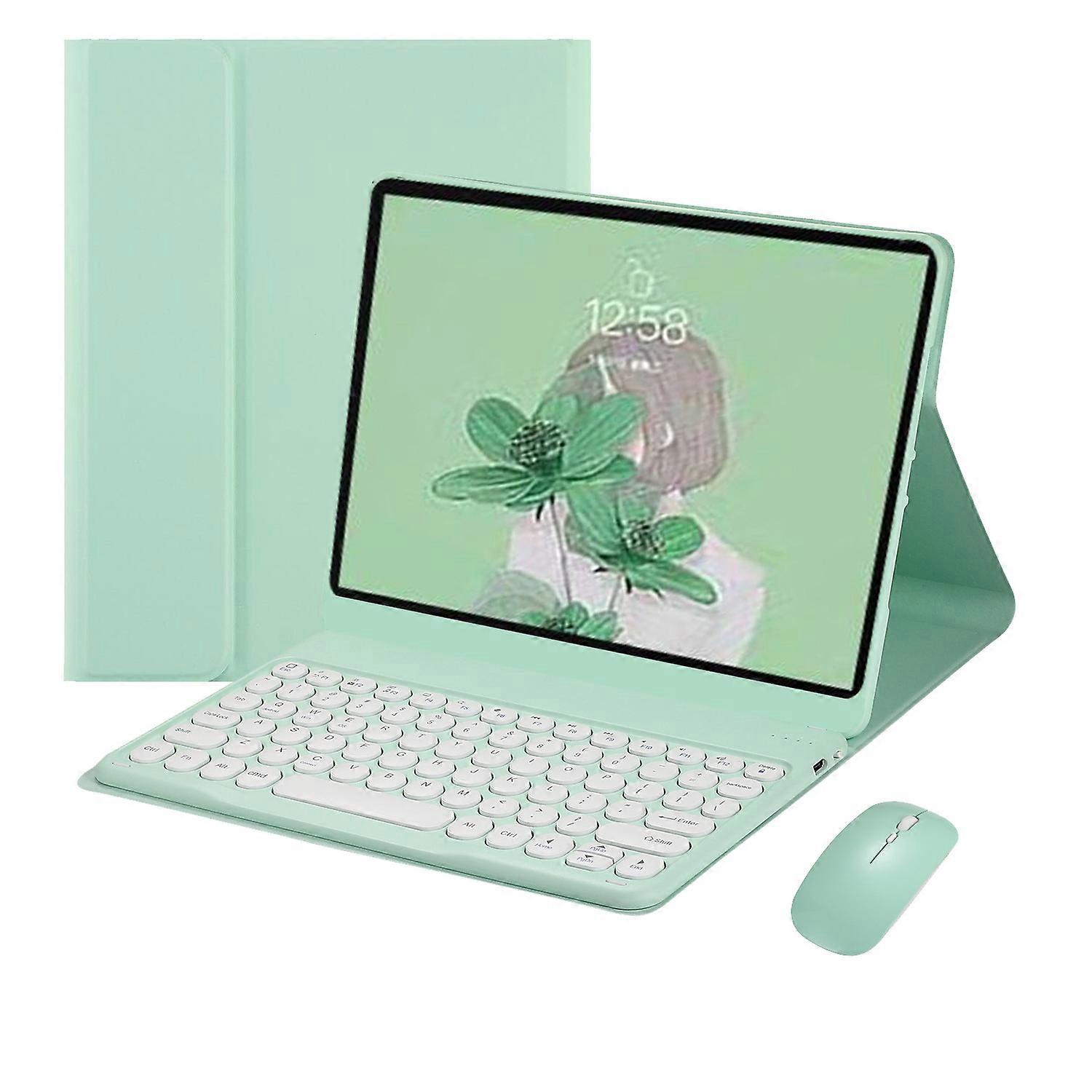 Keyboard Case for Xiaomi Redmi Pad SE 11 Inch 2023, Detachable Wireless Keyboard Protective Cover Case, Green