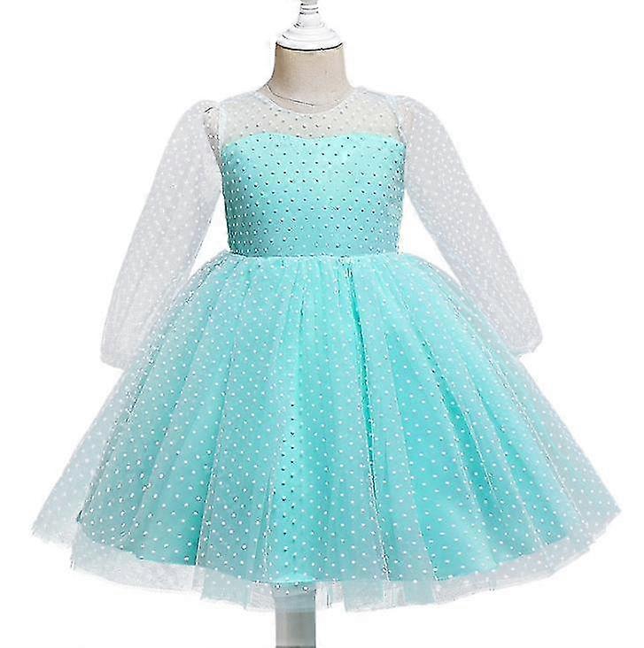 Girls Princess Polka Dot Dress Kids Wedding Birthday Elegant Party Prom Gown  | Fruugo UK