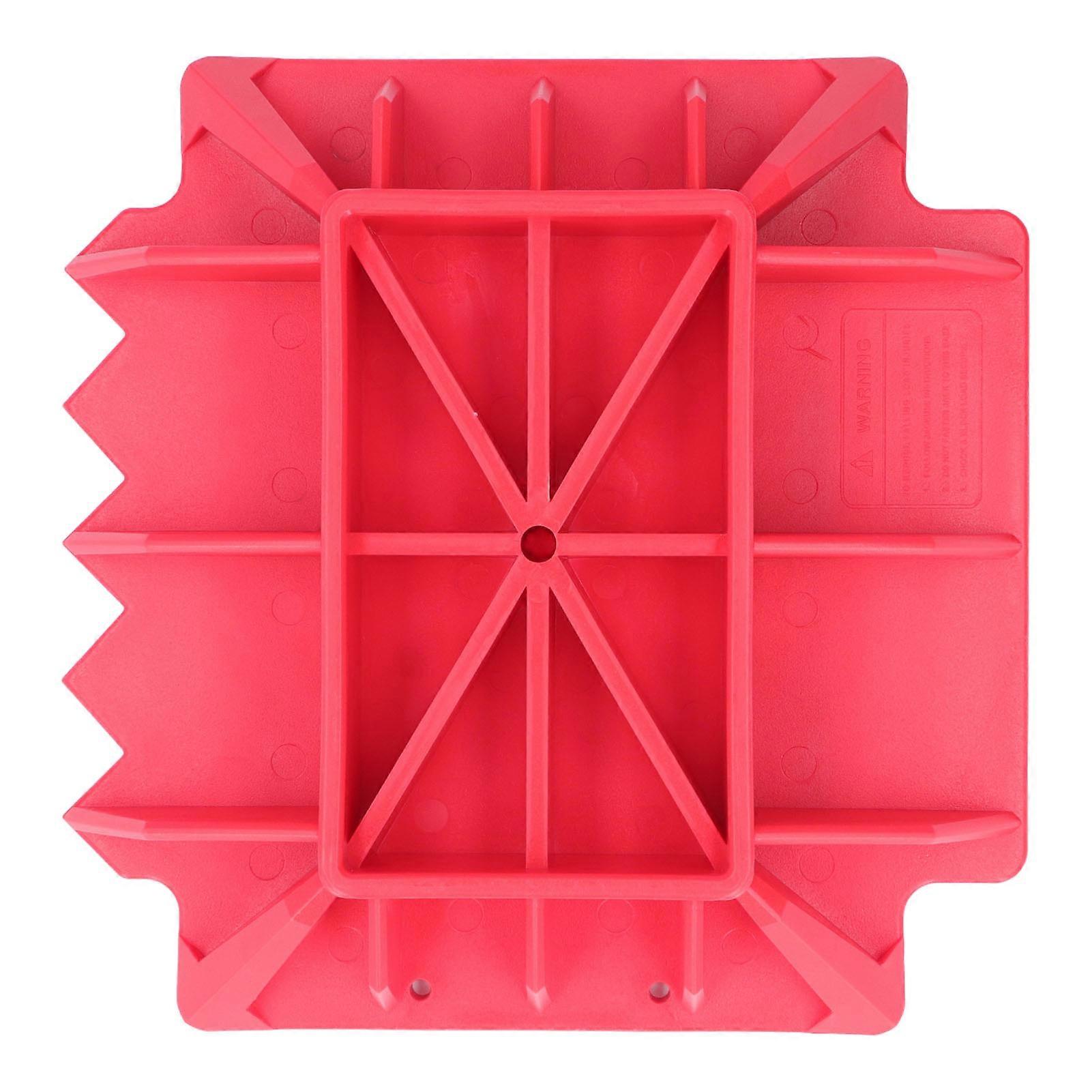 Jack Alleviate 底座垫硬尼龙红色锯齿状替换 XTREME OffRoad Rescue