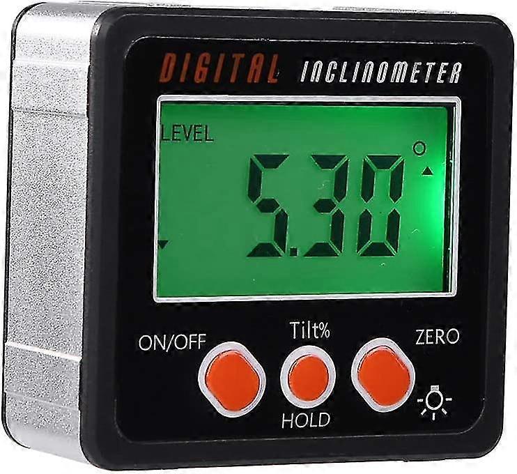 Angle Measure Horizontal Angle Digital Meter Inclinometer, Digital Electronic Level Box Magnetic Base Measuring Tools