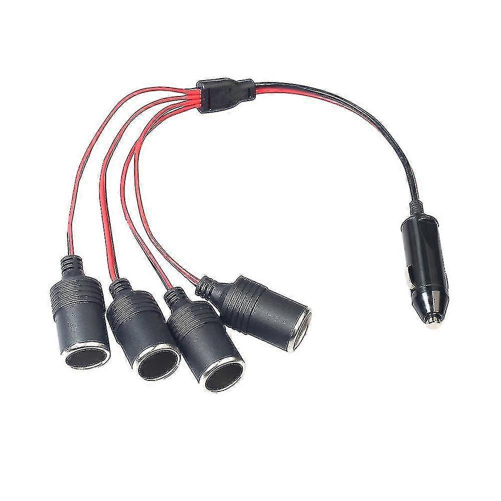 4-weg high power sigarettenaansteker 1 mannelijke 3 vrouwelijke socket auto splitter adapter